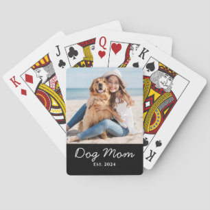 Hunde-Mama Gegründet Foto-Geschenk Spielkarten