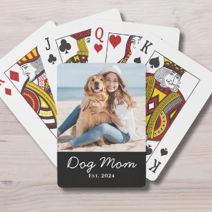 Hunde-Mama Gegründet Foto-Geschenk  Spielkarten