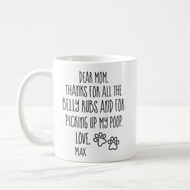 Hunde Mama Geschenk, Mütter Tag Hunde Mama Persona Kaffeetasse (Links)