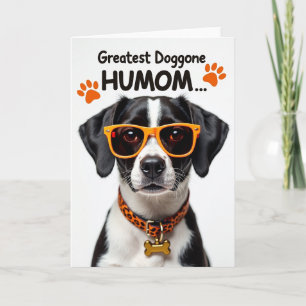 Hunde-Mama-Happy-Day-Porträtkarte Karte