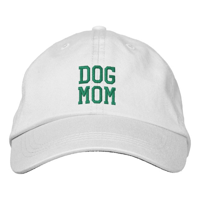 HUNDE MAMA HAT CAP USA BESTICKTE BASEBALLKAPPE (Vorderseite)