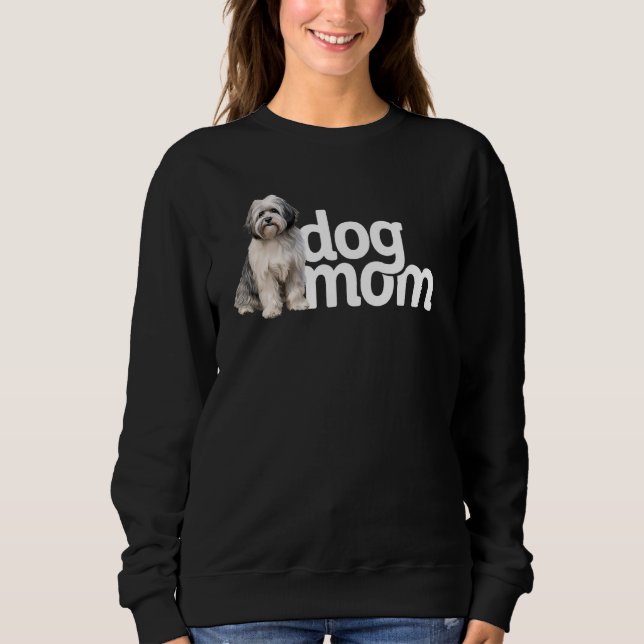 Hunde Mama Havanese Sweatshirt (Vorderseite)
