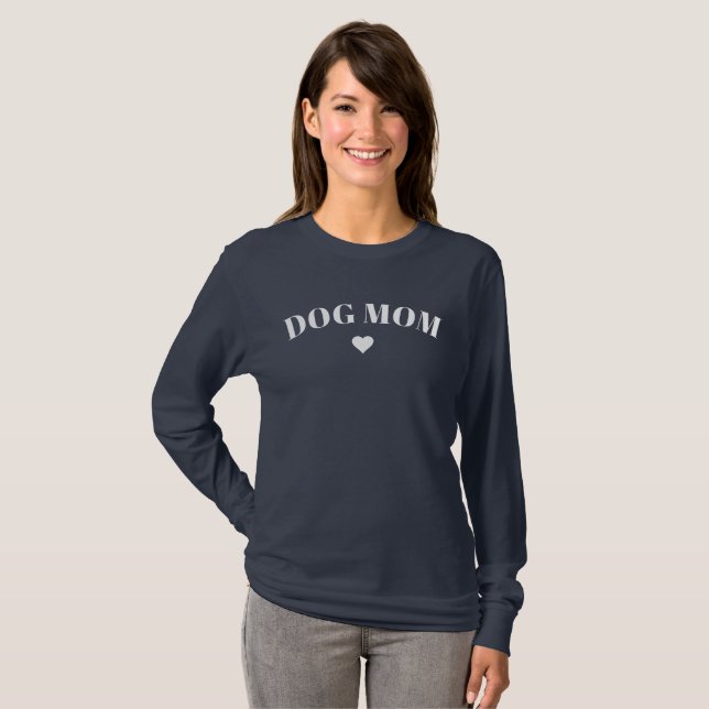 Hunde Mama Herz Lover T-Shirt (Vorne ganz)