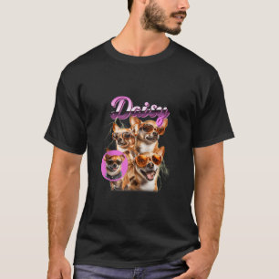 Hunde Mama Hund Lover Daisy 90er Bootleg Collage N T-Shirt
