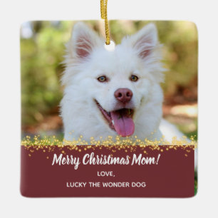 Hunde Mama Hund Vater Haustier Foto Keramikornament
