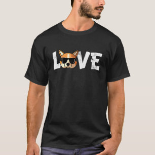 Hunde-Mama Hunde-Papa Cool Welsh Corgi Liebe R T-Shirt