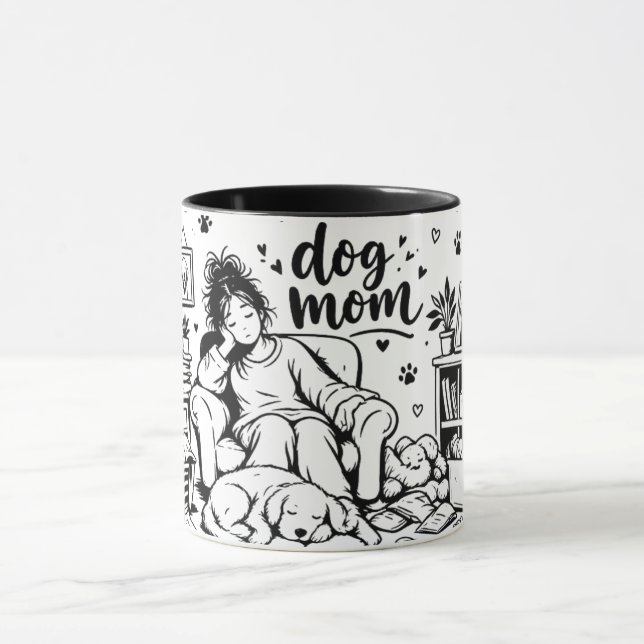 Hunde-Mama-Kaffeetasse Tasse (Zentrum)