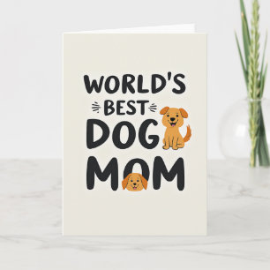 Hunde-Mama-Karte voller Liebe Karte