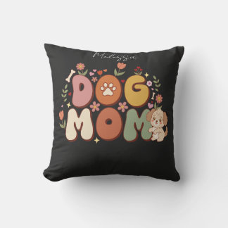 Hunde-Mama Kawaii Floral Vintage Retro Kissen