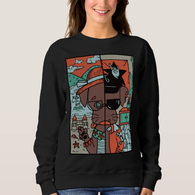 Hunde Mama Labrador Sweatshirt (Vorderseite)
