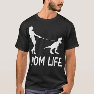 Hunde Mama Leben Dinosaurier Dino Mama Frauentag T-Shirt