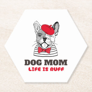 Hunde Mama Leben ist Ruff Untersetzer