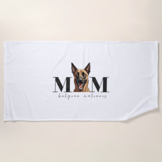 Hunde Mama MALINOIS Klassischer T - Shirt Strandtuch