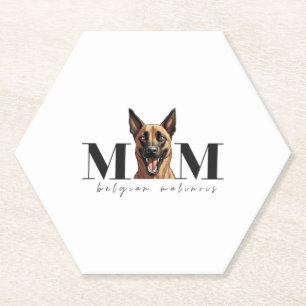 Hunde Mama MALINOIS Klassischer T - Shirt Untersetzer