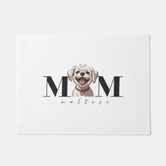 Hunde Mama MALTESE Klassischer T - Shirt Fußmatte