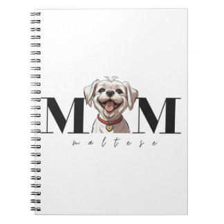 Hunde Mama MALTESE Klassischer T - Shirt Notizblock