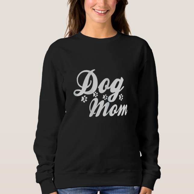 Hunde Mama Mama Hund Welpen Hunde Labrador Päws Sweatshirt (Vorderseite)