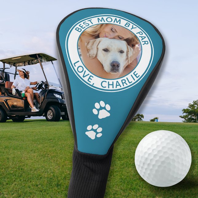 Hunde Mama Modernes Personalisiertes Foto Golf Headcover (Von Creator hochgeladen)