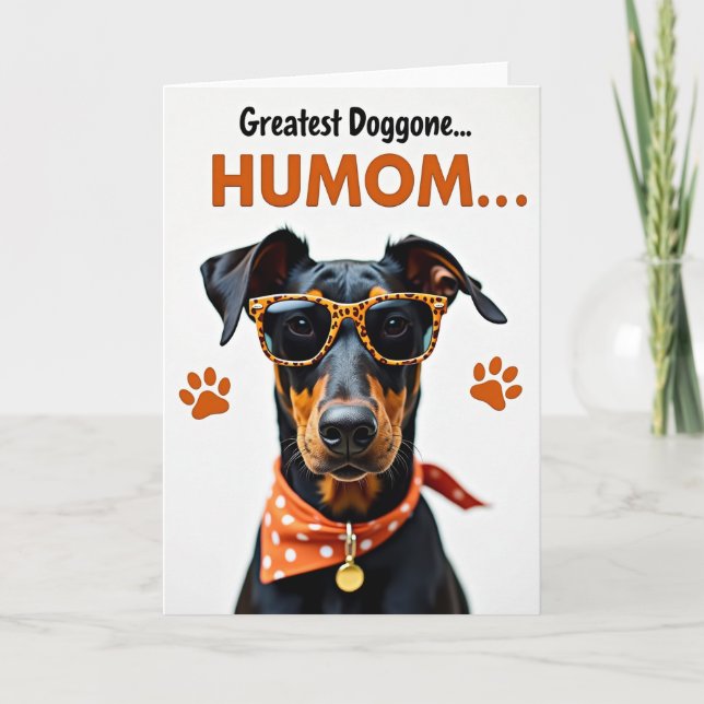 Hunde-Mama-Muttertagskarte Karte (Vorderseite)