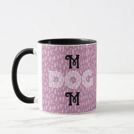 Hunde Mama niedlich trendy Tasse Typografie schwar