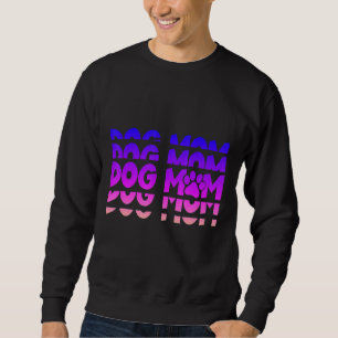 Hunde Mama Niedliche Pfote für Mama oder Oma druck Sweatshirt