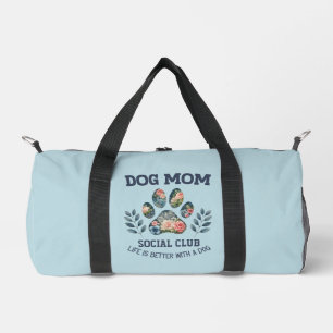 Hunde Mama Paw Floral Duffle Bag
