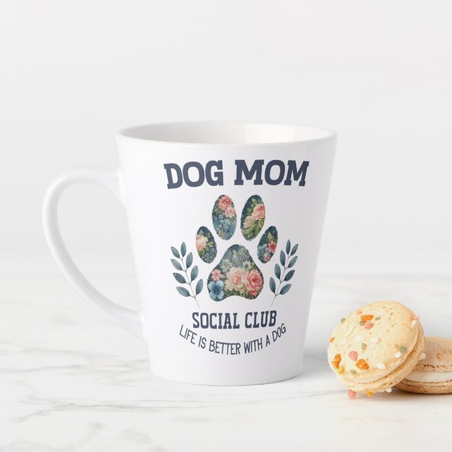 Hunde Mama Paw Floral Milchtasse (Beispiel)