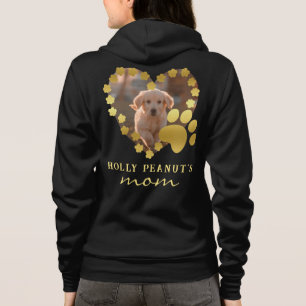 Hunde Mama Personalisiert Heart Dow Pfoten Foto Hoodie