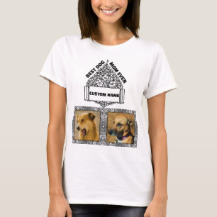 Hunde MAMA Personalisiert Hund Lover Heimtierfoto  T-Shirt