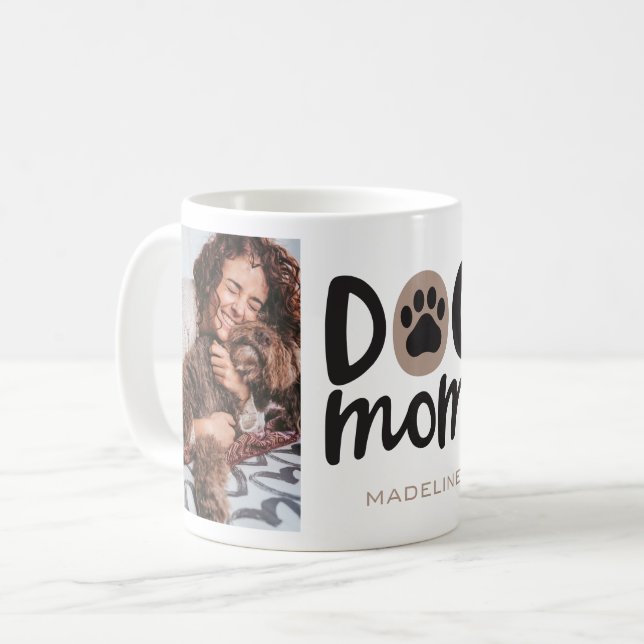 Hunde Mama Pfosten FotoCollage Kaffeekupf Tasse Cu (Vorderseite Links)