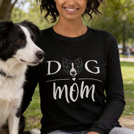 Hunde-Mama Süße Border Collie Tri-Blend Shirt