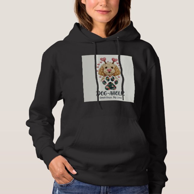 Hunde-Mama süßer Hoodie (Vorderseite)