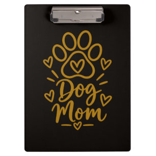 Hunde-Mama Süßer Pfotenabdruck Geschenk für Hunde- Klemmbrett