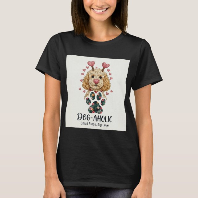 Hunde-Mama süßes T-Shirt (Vorderseite)
