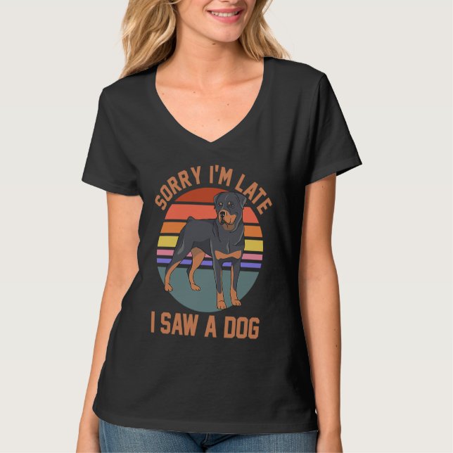 Hunde Mama Vater Rottweiler Eigentümer Sorry, ich  T-Shirt (Vorderseite)