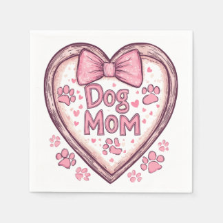 Hunde Mama Vibes - Chill and Stylish Design Serviette