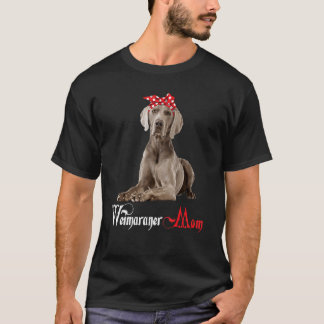 Hunde Mama Welppy Mama Weimaraner T-Shirt