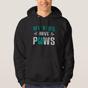 Hunde meine Kinder haben Pfoten Hunde Welpen Haust Hoodie