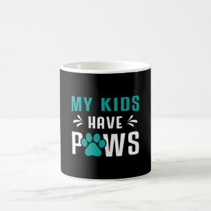 Hunde meine Kinder haben Pfoten Hunde Welpen Haust Kaffeetasse