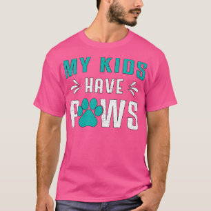 Hunde meine Kinder haben Pfoten Hunde Welpen Haust T-Shirt