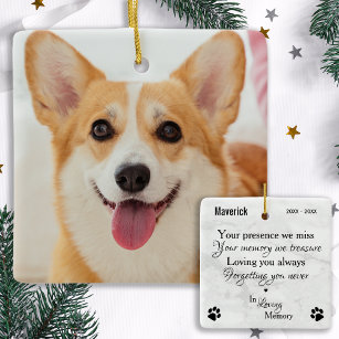 Hunde-Memorial Pet Loss Personalisiertes Beileid F Keramikornament