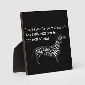 Hunde-Memorial-Zeichen - Personalisierte Hunde-Dac Fotoplatte