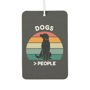 Hunde Menschen - Lustiges Hundebesitzer-Design Autolufterfrischer