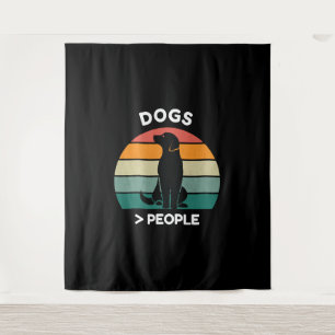 Hunde Menschen - Lustiges Hundebesitzer-Design Wandteppich