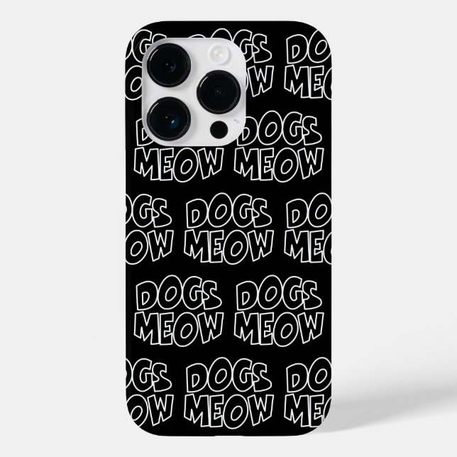 Hunde Meow Case-Mate iPhone Hülle (Rückseite)