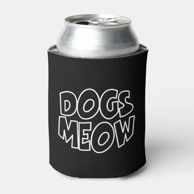Hunde Meow Dosenkühler (Kanne Vorderseite)