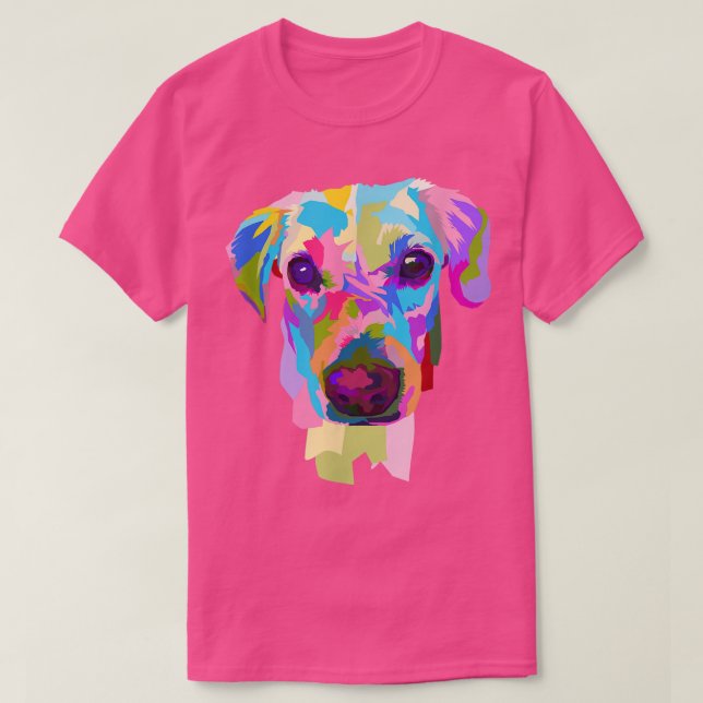 Hunde mit Aquarellfarbe  T-Shirt (Design vorne)