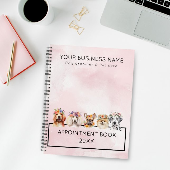 Hunde mit Blume, Aquarellfarbe Planer (Von Creator hochgeladen)