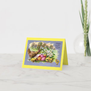 Hunde mit Chicks Urlaubskarte Feiertagskarte