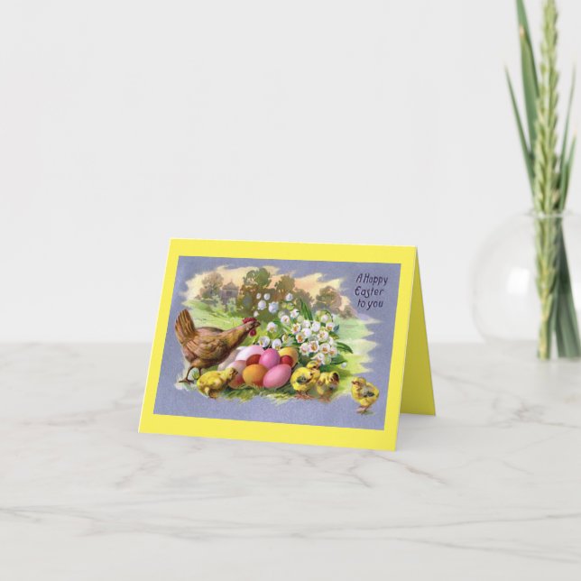 Hunde mit Chicks Urlaubskarte Feiertagskarte (Vorderseite)